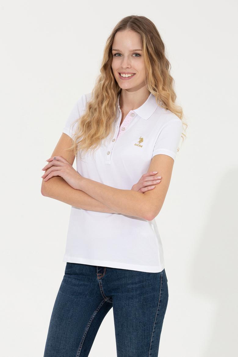 Kadın Beyaz Basic Tişört - 50248993005