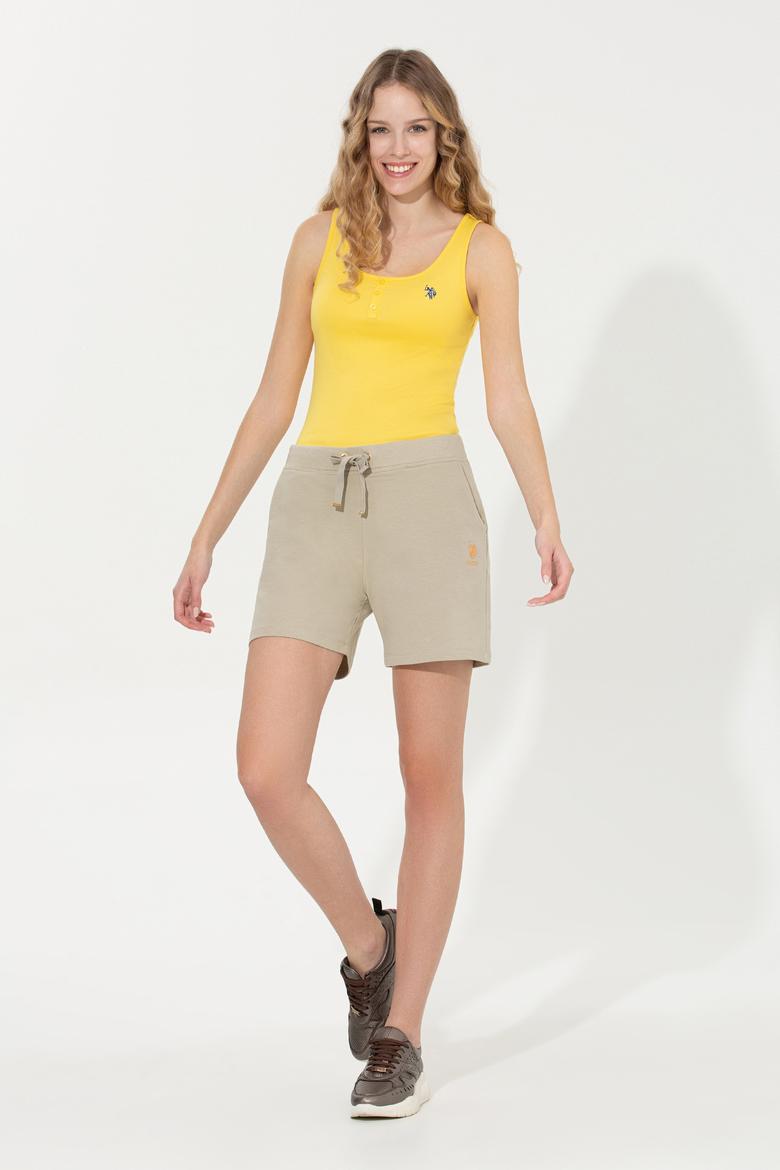 Kadın Haki Örme Şort - 50246032018