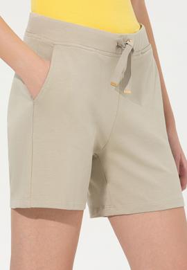 Kadın Haki Örme Şort - 50246032018