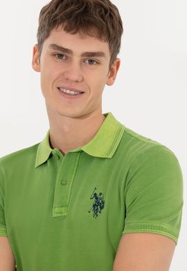 Erkek Yeşil Polo Yaka T-Shirt Basic - 50248553010