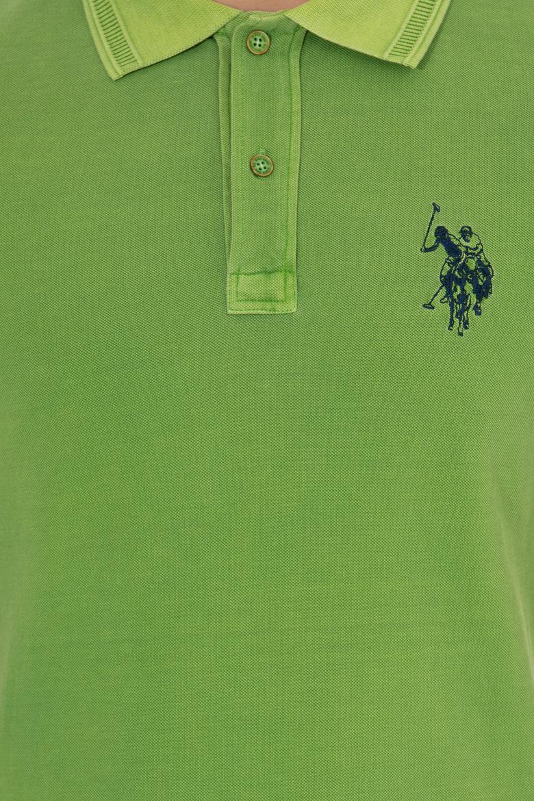 Erkek Yeşil Polo Yaka T-Shirt Basic - 50248553010