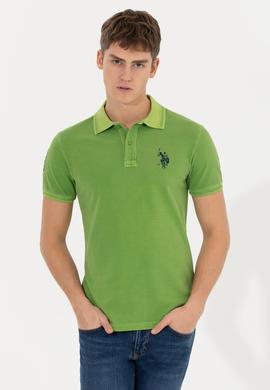 Erkek Yeşil Polo Yaka T-Shirt Basic - 50248553010