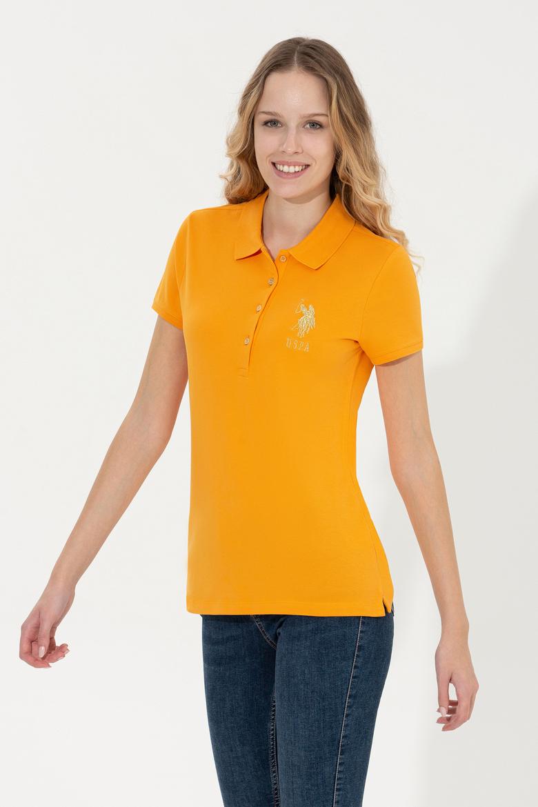 Kadın Sarı Basic Tişört - 50246278133