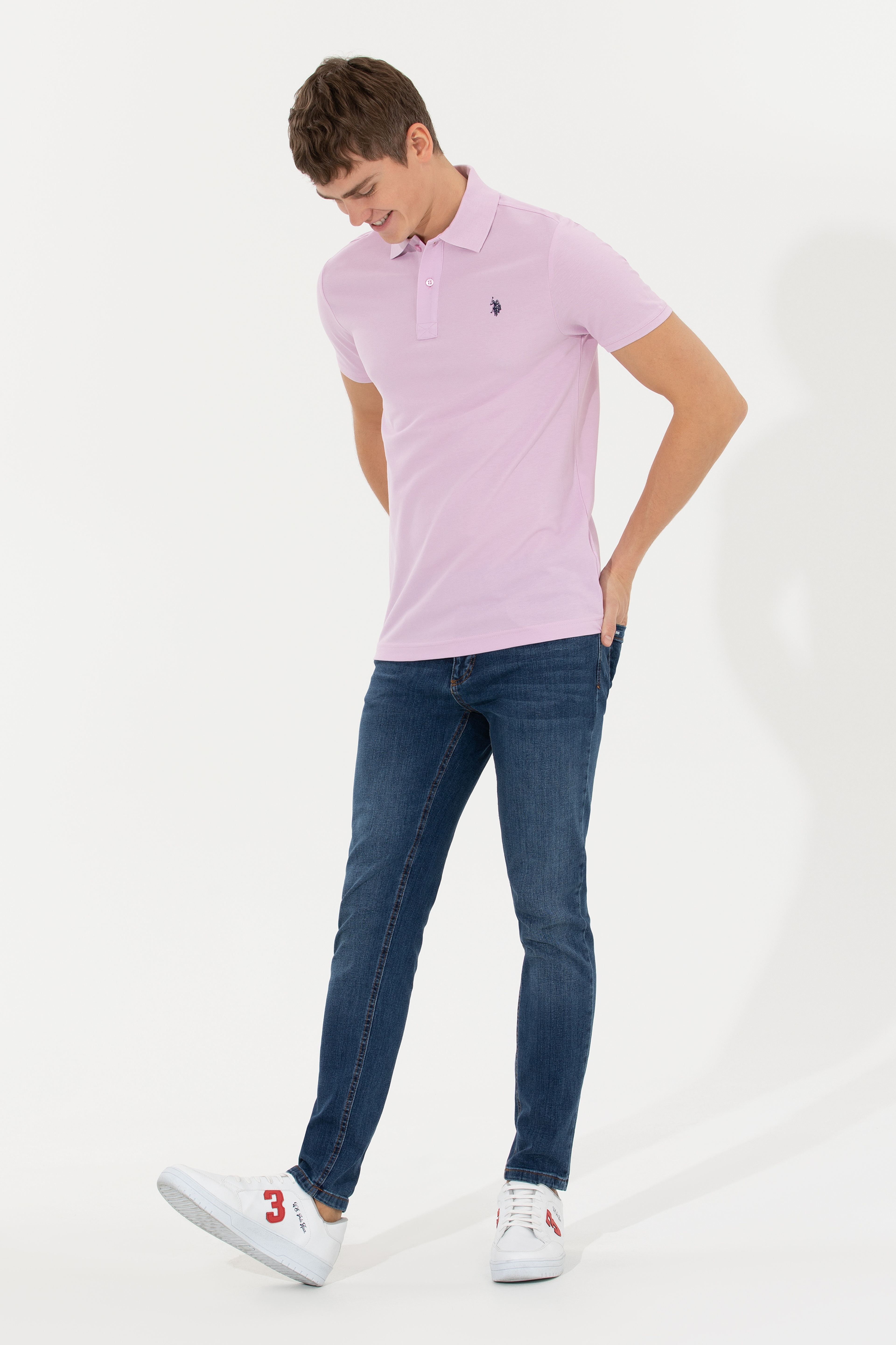 Erkek Manolya Basic Polo Yaka Tişört - Image 4