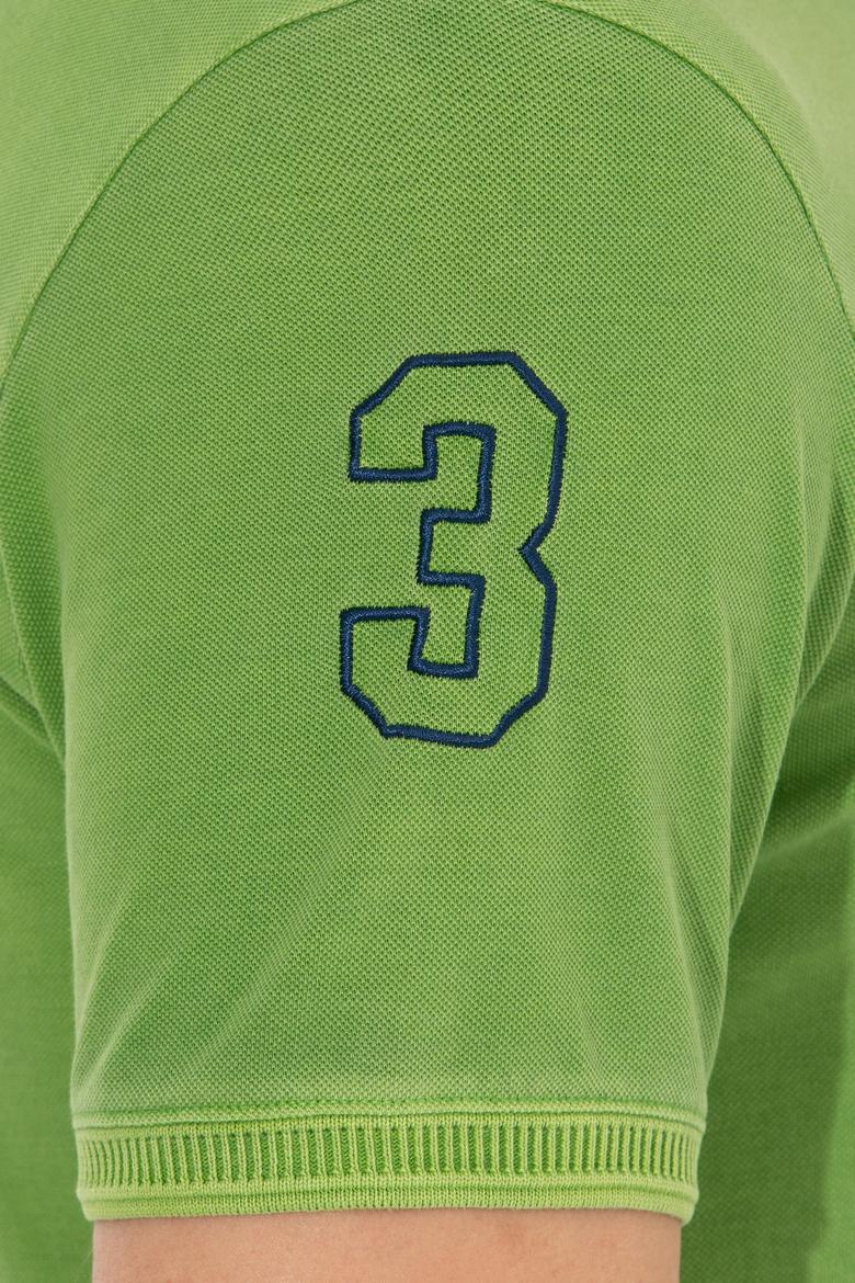 Erkek Yeşil Polo Yaka T-Shirt Basic - 50248553010