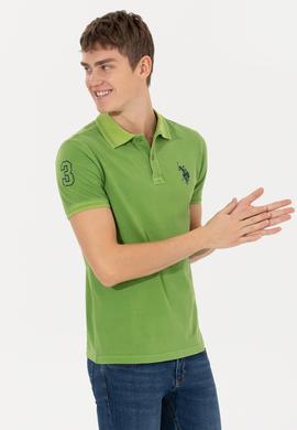 Erkek Yeşil Polo Yaka T-Shirt Basic - 50248553010
