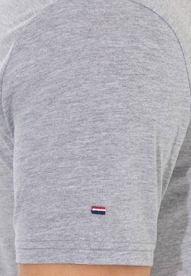 Erkek Gri Melanj Basic Tişört - 50249151036