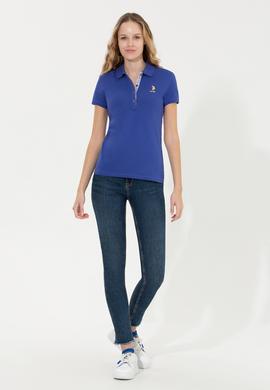 Kadın Mavi Basic Tişört - 50248993116