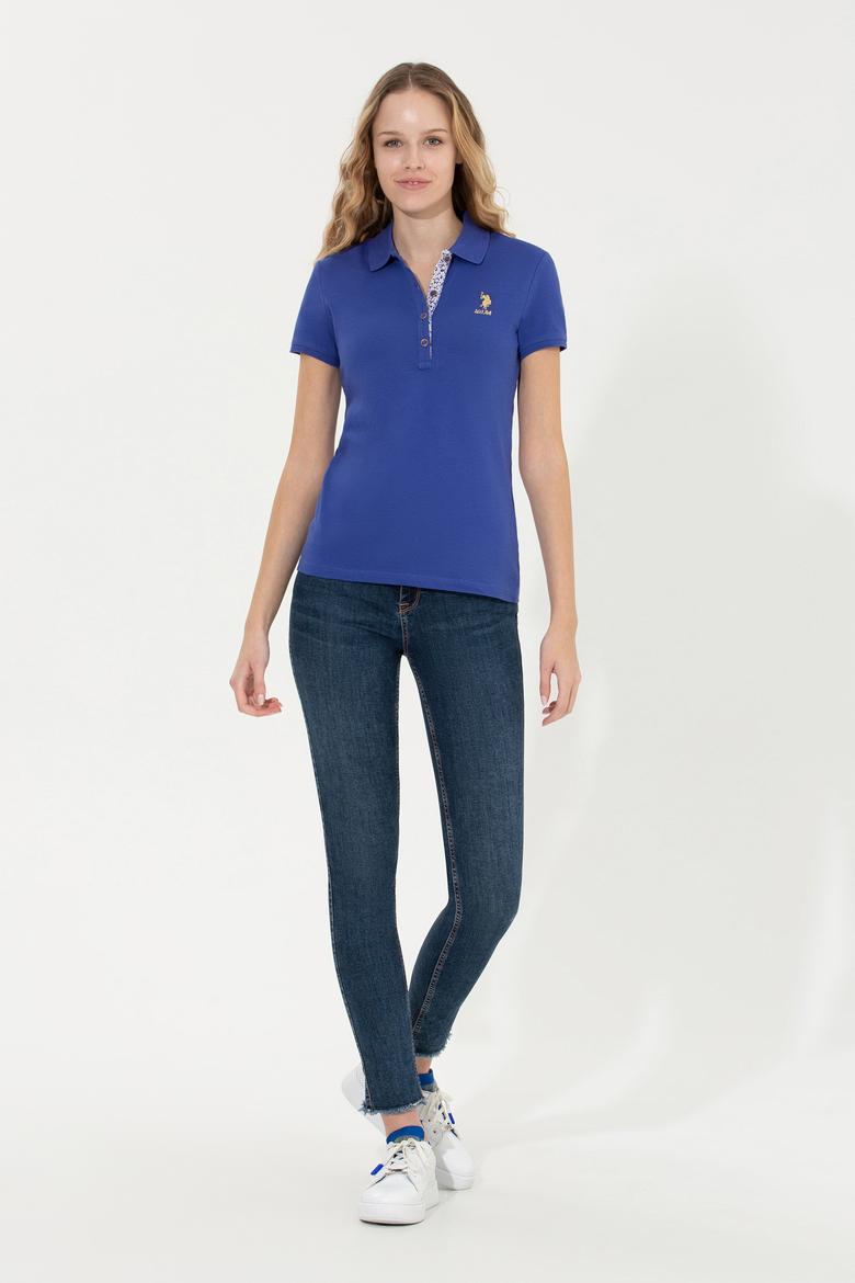 Kadın Mavi Basic Tişört - 50248993116