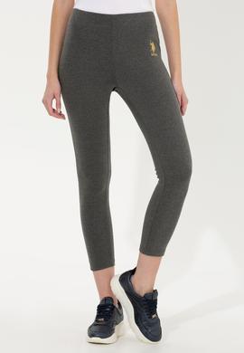 Kadın Antrasit Melanj Tayt - 50256295020