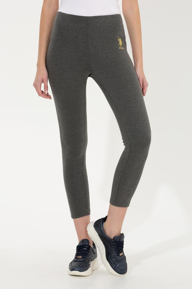 Kadın Antrasit Melanj Tayt - 50256295020