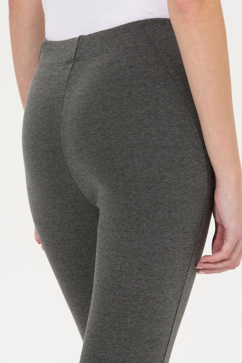 Kadın Antrasit Melanj Tayt - 50256295020