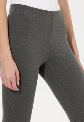 Kadın Antrasit Melanj Tayt - 50256295020