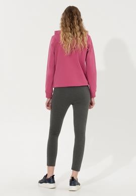 Kadın Antrasit Melanj Tayt - 50256295020