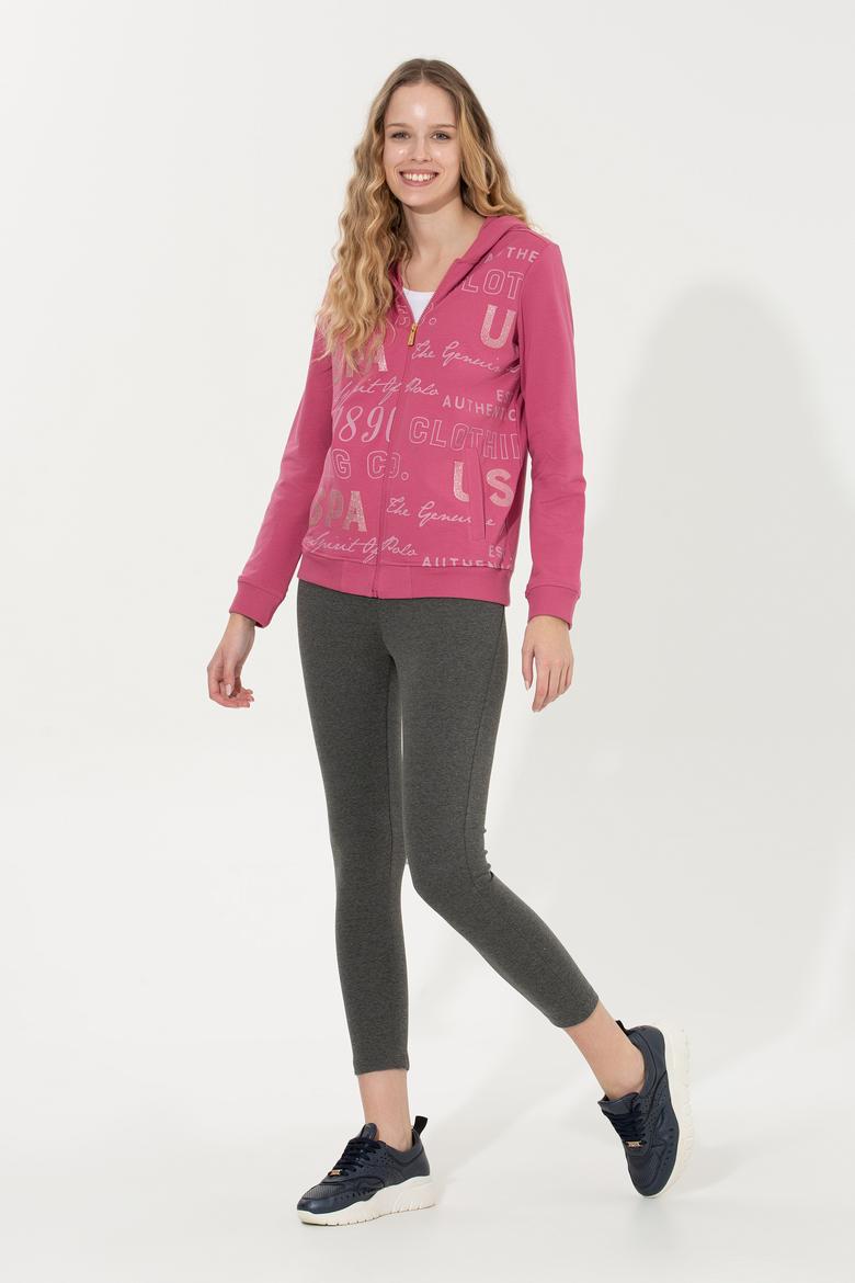 Kadın Antrasit Melanj Tayt - 50256295020