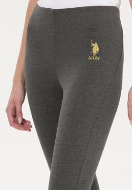 Kadın Antrasit Melanj Tayt - 50256295020