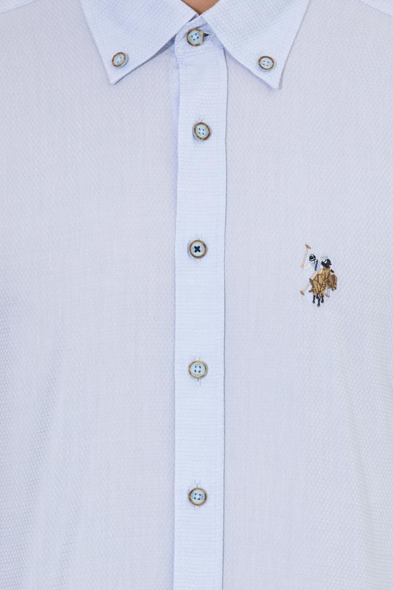 Erkek Açık Mavi Uzun Kollu Basic Gömlek - 50256733011