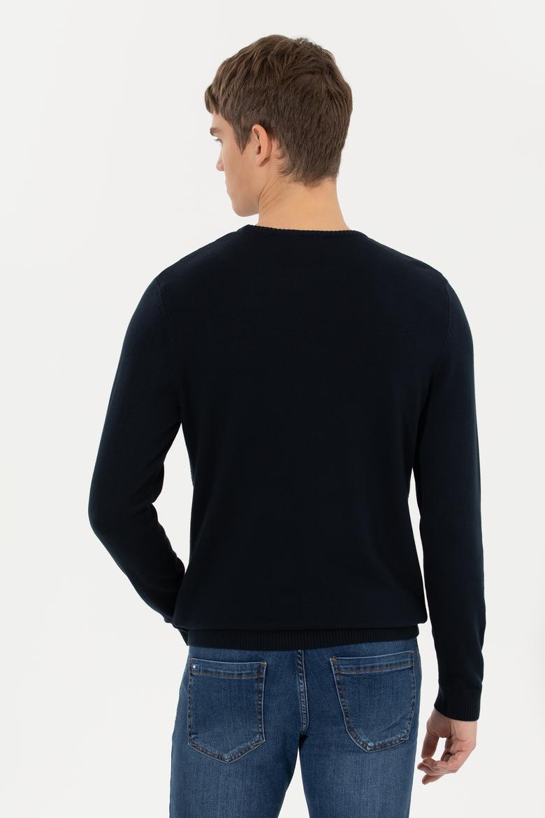 Erkek Lacivert Kazak - 50252311016