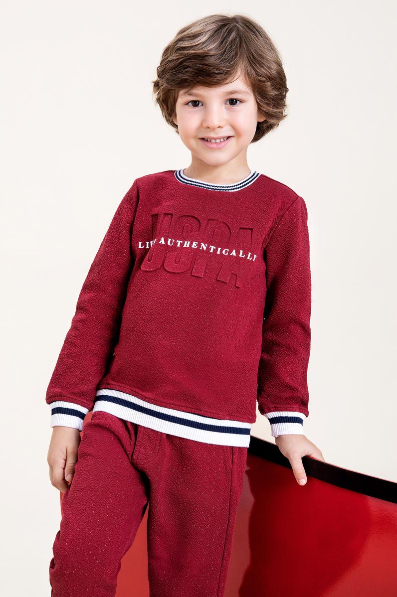 Erkek Çocuk Vişne Sweatshirt