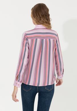 Kadın Manolya Uzun Kollu Gömlek - 50255035013