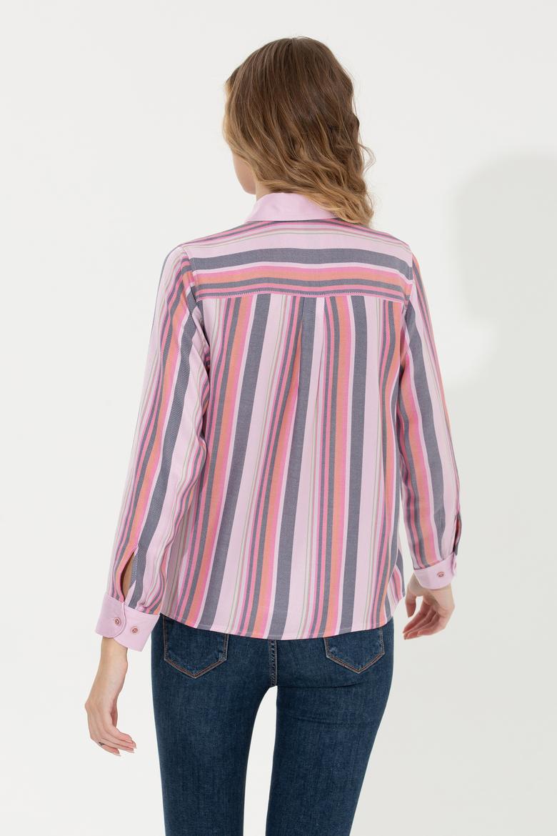 Kadın Manolya Uzun Kollu Gömlek - 50255035013