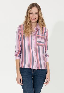 Kadın Manolya Uzun Kollu Gömlek - 50255035013