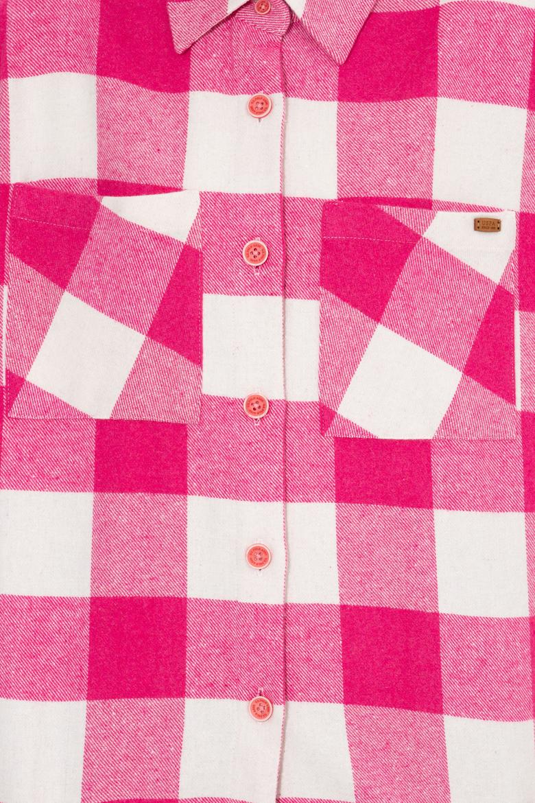 Kadın Nar Çiçeği Uzun Kollu Gömlek - 50256994013