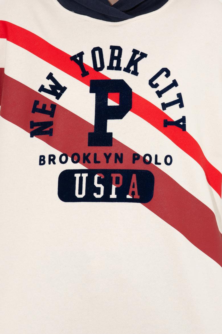 Kadın Ekru Kapüşonlu Sweatshirt - 50254420004