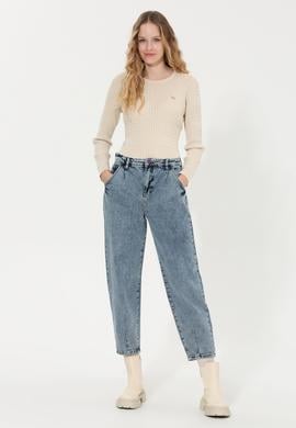 Kadın Mavi Jean Pantolon - 50254600012