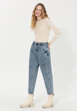 Kadın Mavi Jean Pantolon - 50254600012