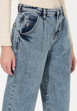 Kadın Mavi Jean Pantolon - 50254600012