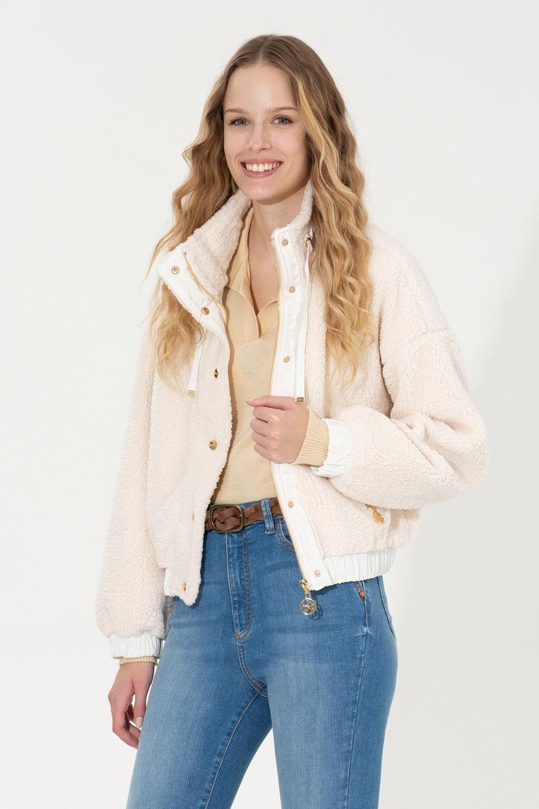 Kadın Ekru Sweatshirt - 50255042014