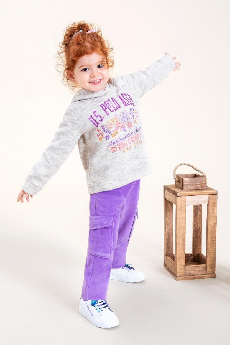 Çocuk Lila Eşofman Altı