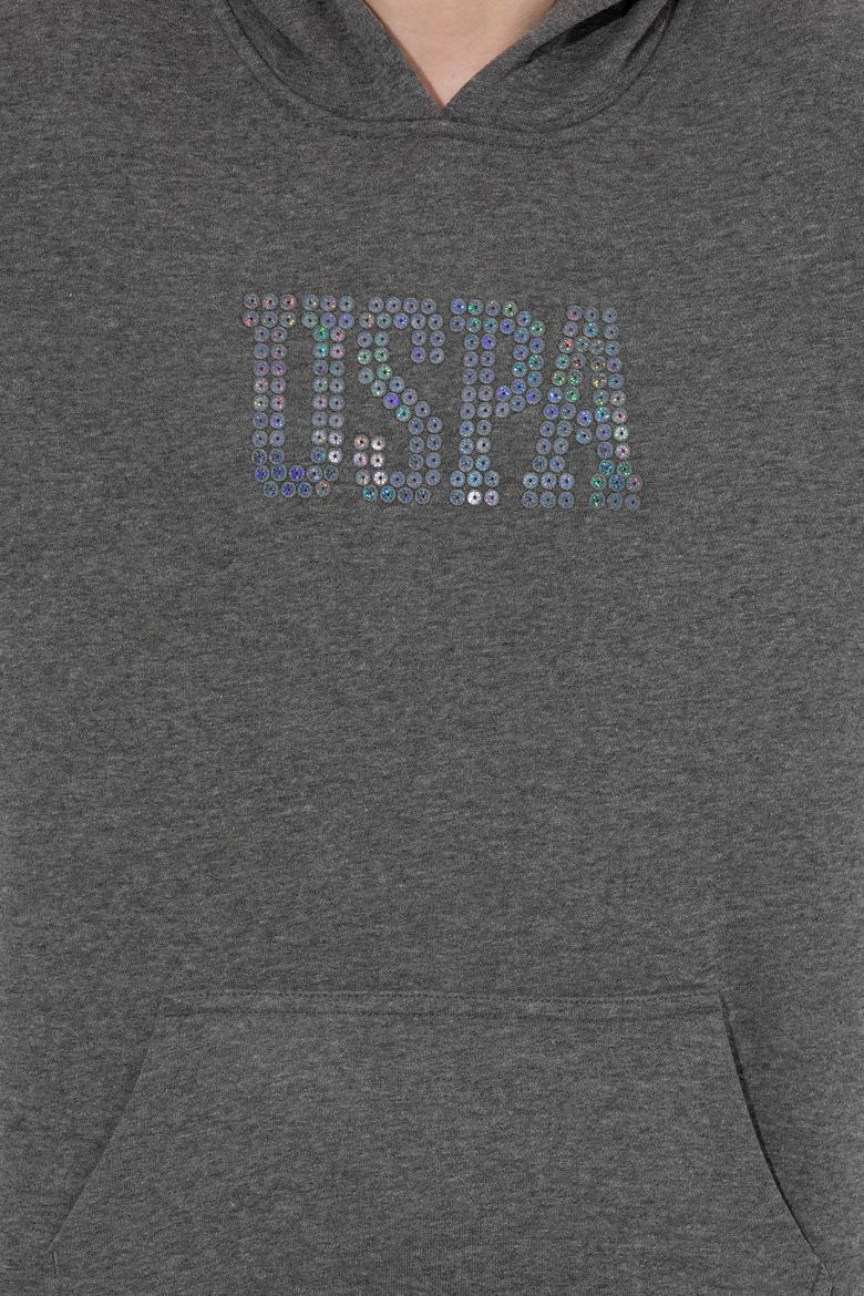 Kadın Antrasit Melanj Basic Sweatshirt - 50256249100