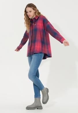 Kadın Mavi Jean Pantolon - 50256747006