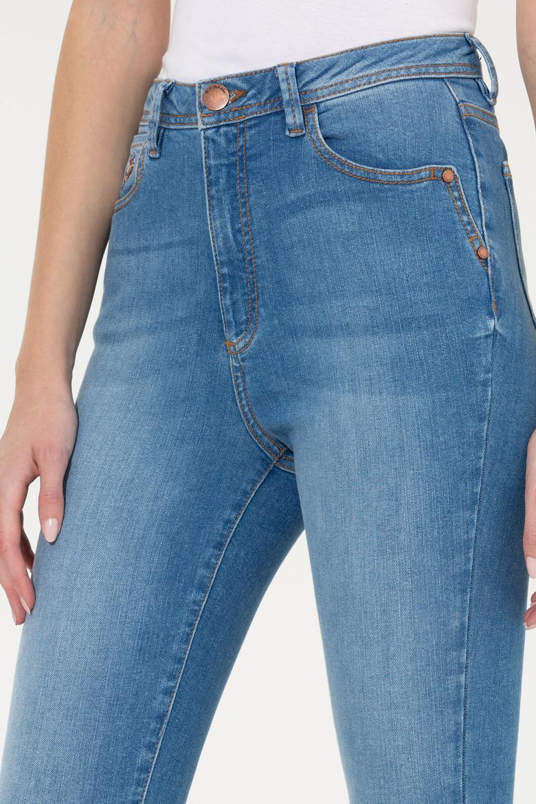 Kadın Mavi Jean Pantolon - 50256747006