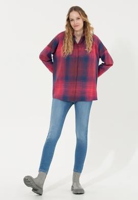 Kadın Mavi Jean Pantolon - 50256747006