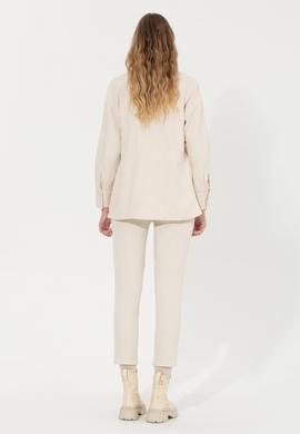 Kadın Bej Jean Pantolon - 50256750003