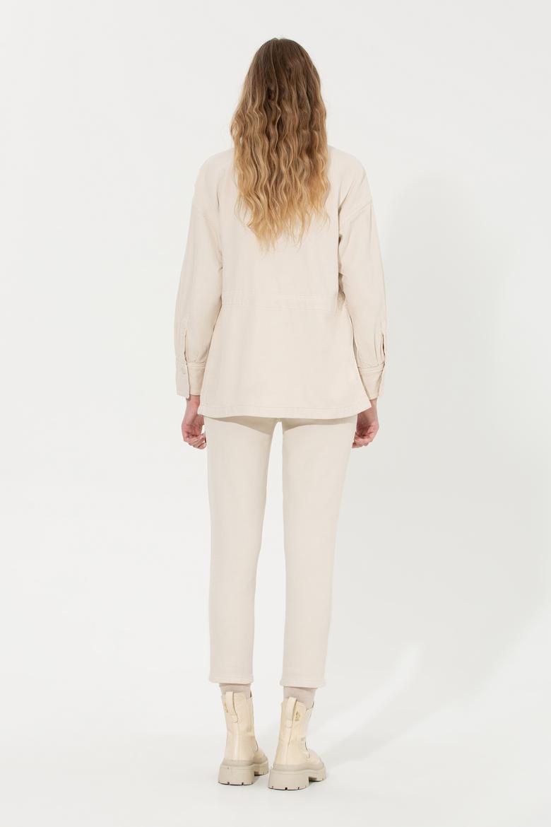 Kadın Bej Jean Pantolon - 50256750003