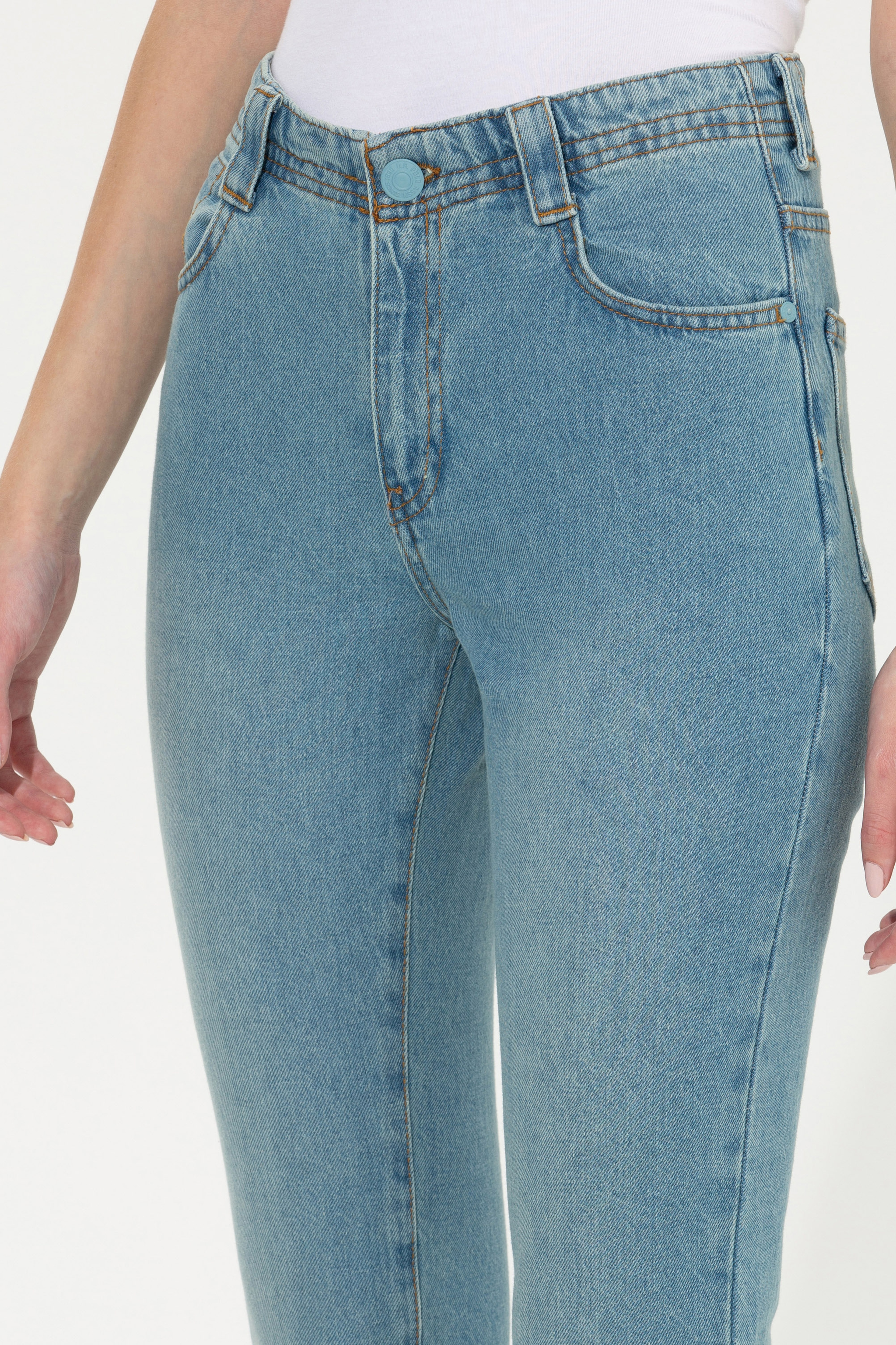Kadın Yeşil Jean Pantolon