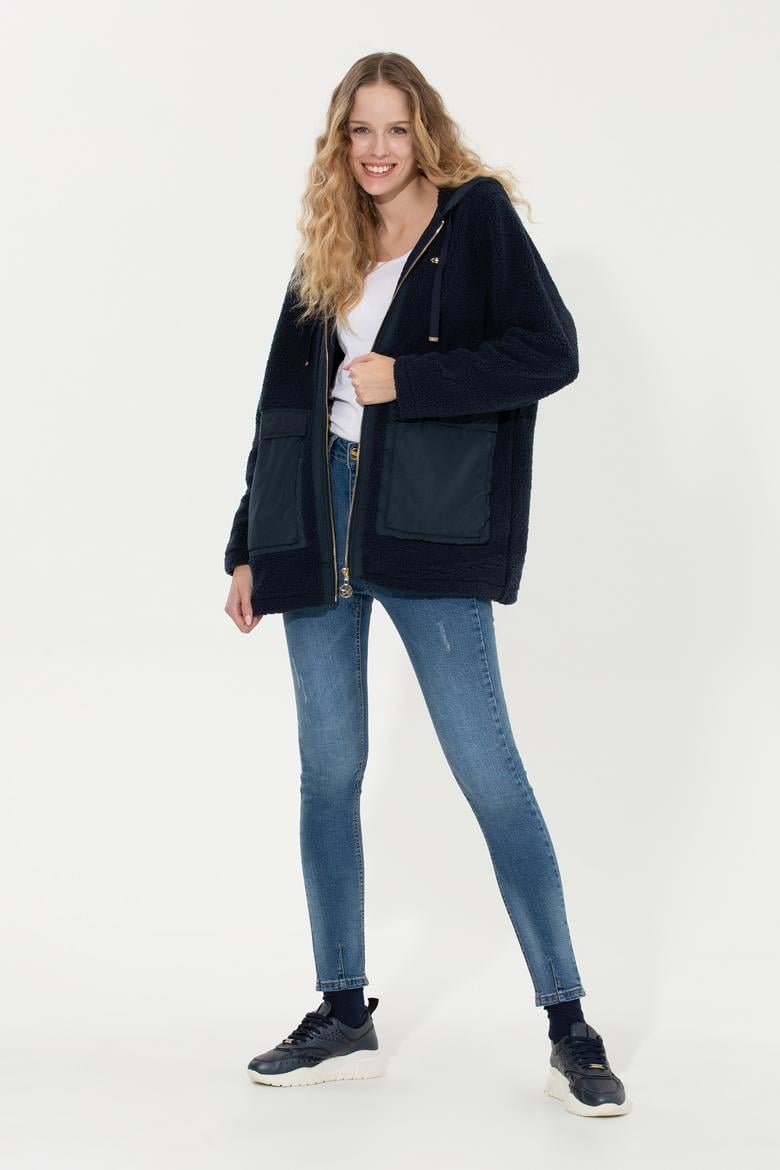 Kadın Mavi Skinny High Waist Fit Jean Pantolon - 50257689001