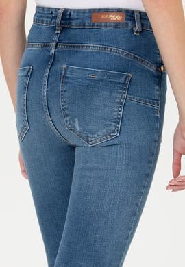 Kadın Mavi Skinny High Waist Fit Jean Pantolon - 50257689001