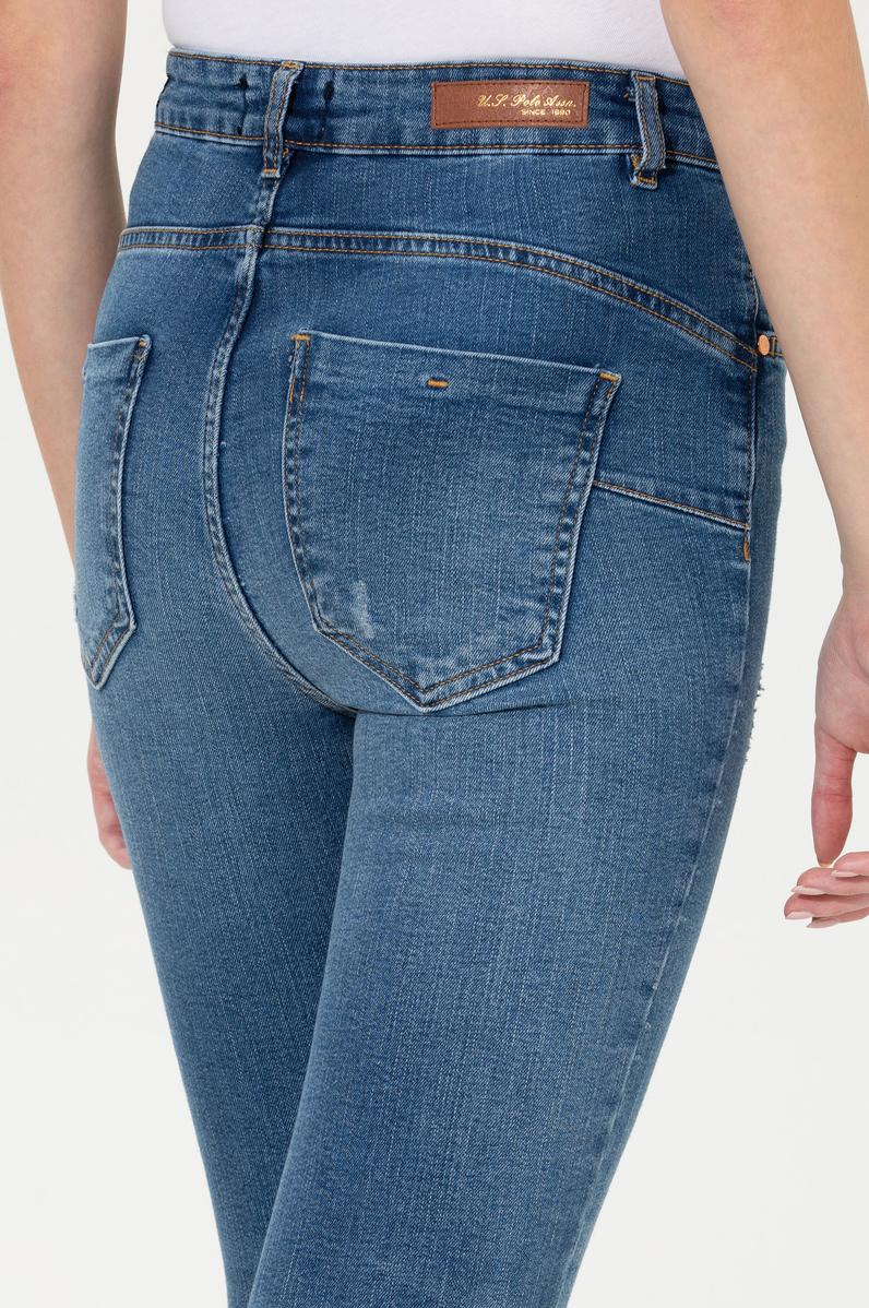 Kadın Mavi Skinny High Waist Fit Jean Pantolon