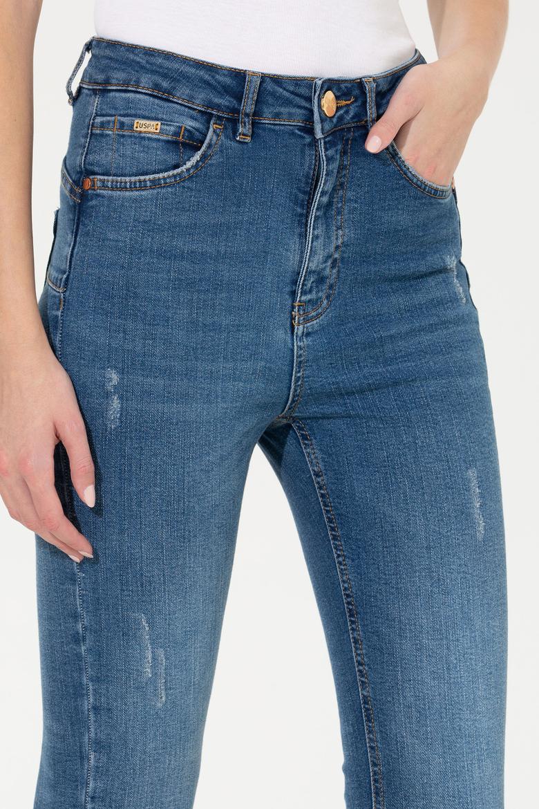 Kadın Mavi Skinny High Waist Fit Jean Pantolon - 50257689001