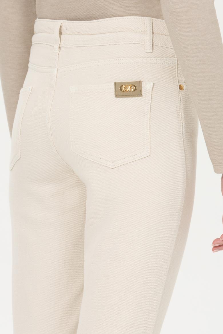 Kadın Bej Jean Pantolon - 50256750003