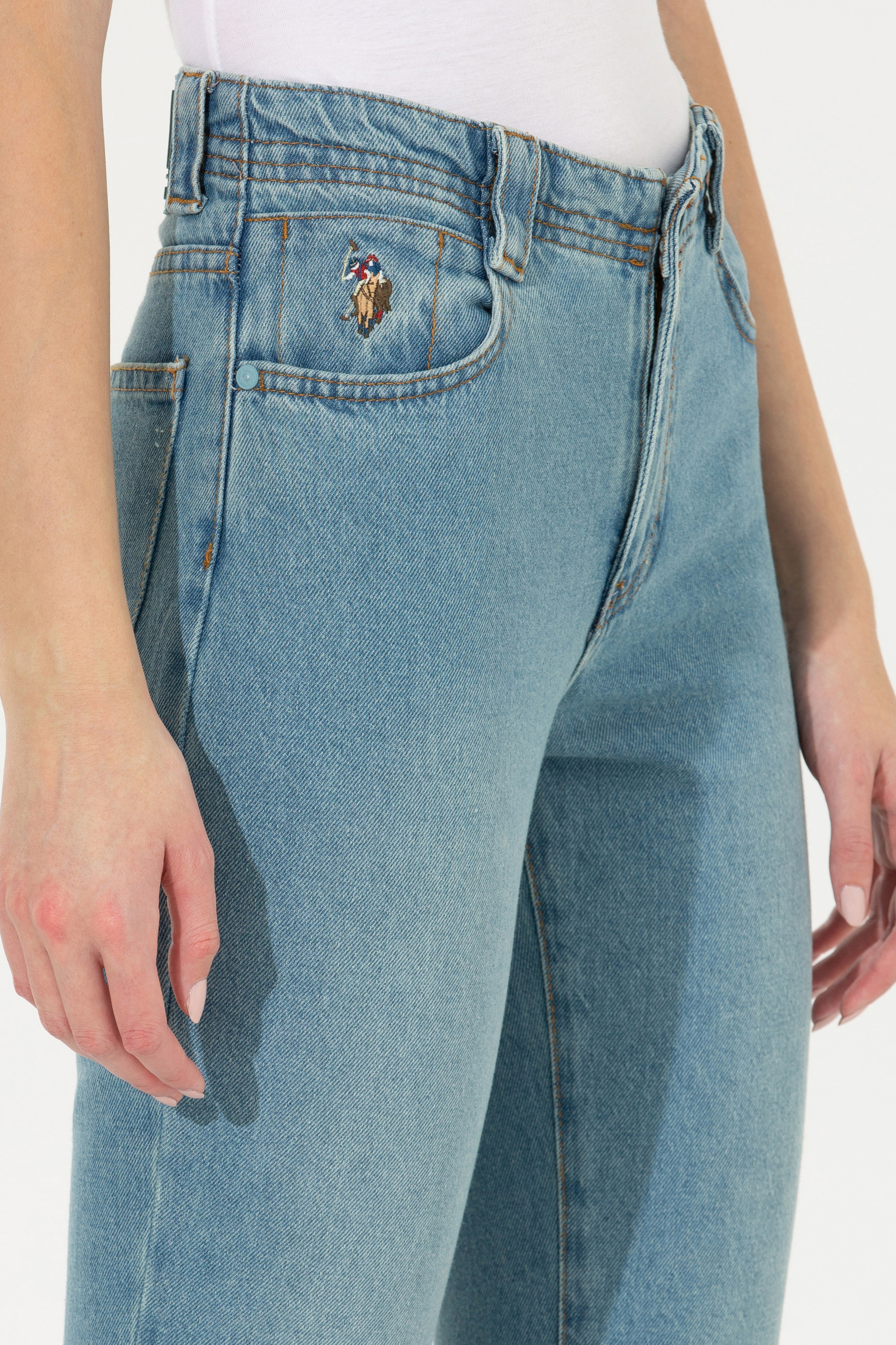 Kadın Yeşil Jean Pantolon - Image 5