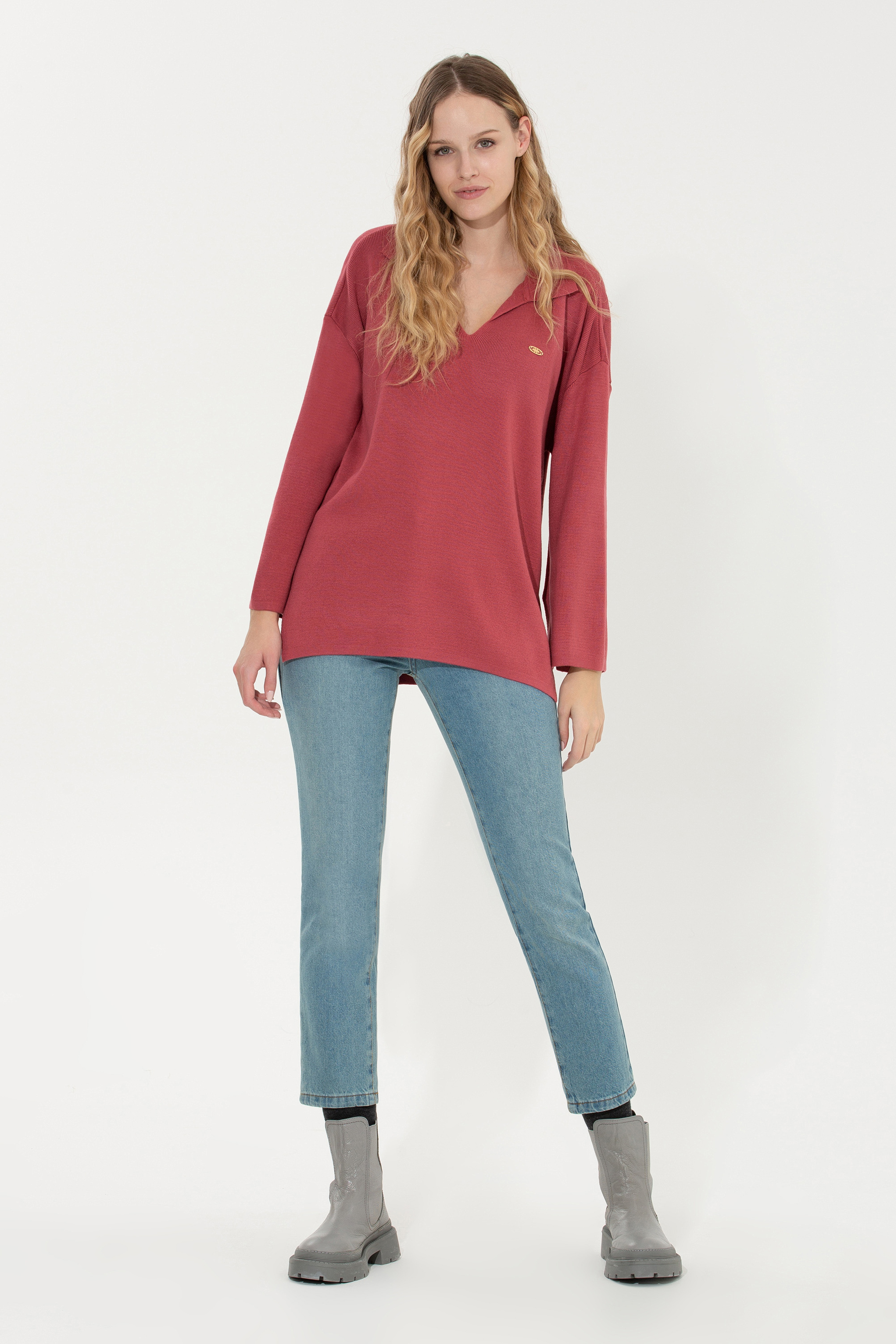 Kadın Yeşil Jean Pantolon - Image 3