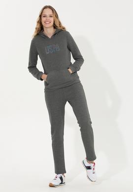 Kadın Antrasit Melanj Basic Sweatshirt - 50256249100