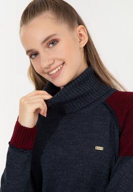 Kadın Lacivert Kazak - 50252221015