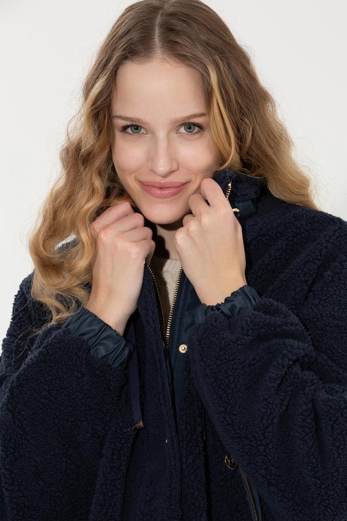 Kadın Lacivert Fermuarlı Sweatshirt